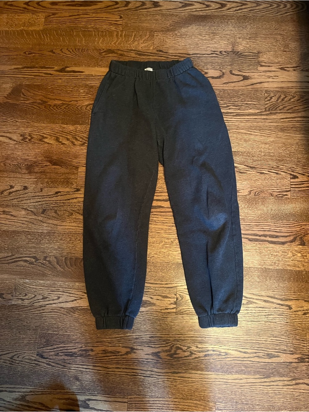 Brandy Melville Charcoal Black Elastic Waist Joggers